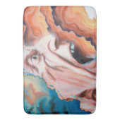 パニック波の油絵 バスマット (正面縦)