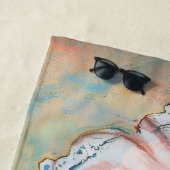 パニック波の油絵 ビーチタオル (インサイチュ)