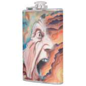 パニック波の油絵 フラスク (左)