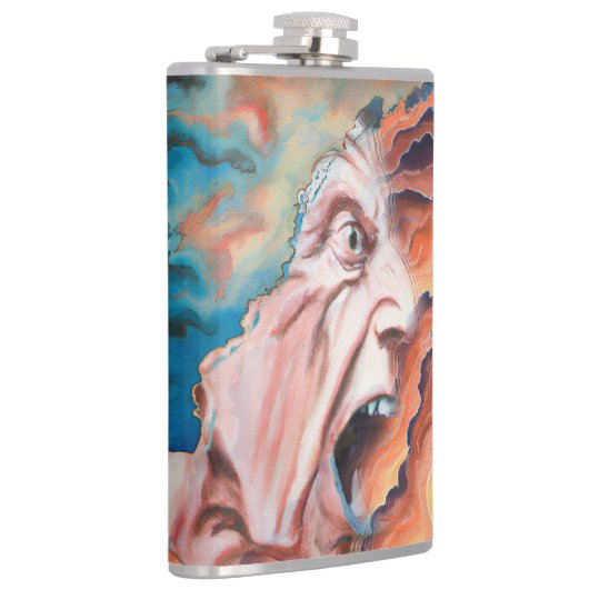 パニック波の油絵 フラスク (右)