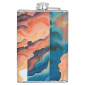 パニック波の油絵 フラスク (裏面)