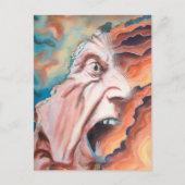 パニック波の油絵 ポストカード (正面)