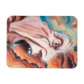 パニック波の油絵 マグネット (横)