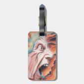 パニック波の油絵 ラゲッジタグ (裏面縦)