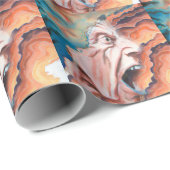 パニック波の油絵 ラッピングペーパー (ロールコーナー)
