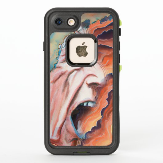パニック波の油絵 LifeProof iPhoneケース (裏面)