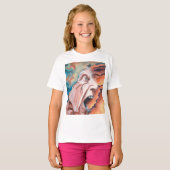 パニック波の油絵 Tシャツ (正面フル)