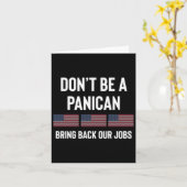 パニック状態ではないプロのトランプ共和党タリ カード (黄色い花)