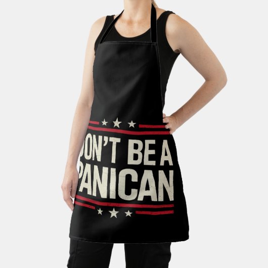 パニック状態のトランプをしないでおもしろいくれ エプロン (インサイチュ)