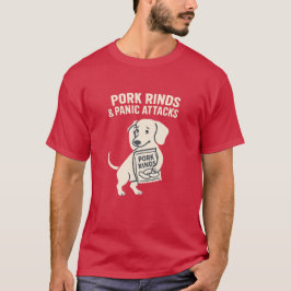 パニック発作とポークリンド | 不安なダックスフント Tシャツ