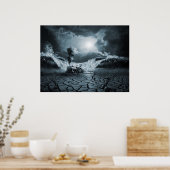 パニック発作または不安PTSD、超現実的なポスタープリント ポスター (キッチン)