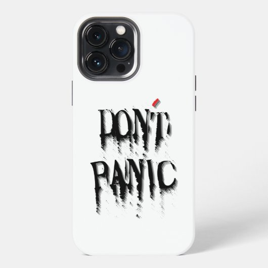 パニック禁物.w iPhoneケース (裏面)