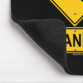 パニック警告標識 マウスパッド (コーナー)