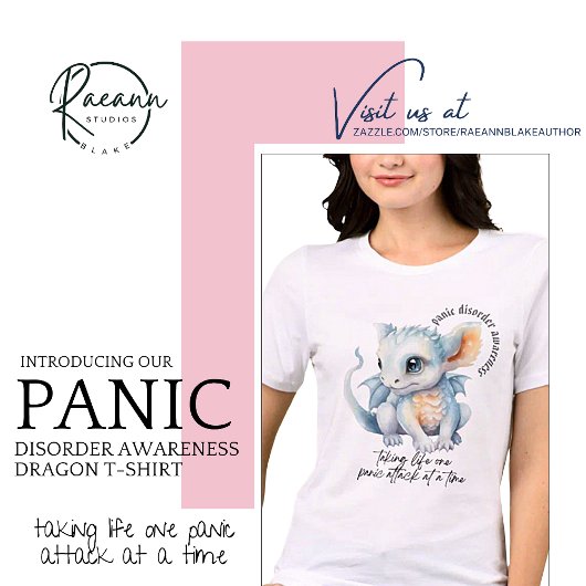 パニック障害認識度ドラゴンダークレタリング トライブレンドＴシャツ