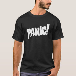 パニック!文字グラフィックスローガンT Tシャツ
