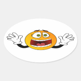 パニックEmoji 楕円形シール