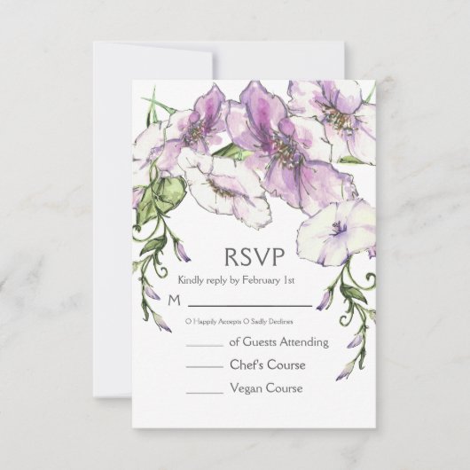 パニモダンー結婚ス 出欠カード (正面)