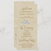 パニモダンー結婚式 プログラム (正面/裏面)