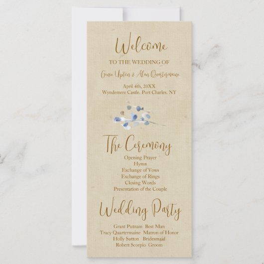 パニモダンー結婚式 プログラム (正面)