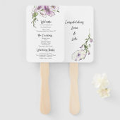 パニモダンー結婚式 プログラム ハンドファン (正面&裏面)