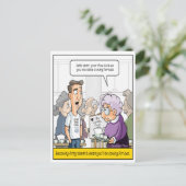 パニーが40歳のお誕生日ポストカード ポストカード (スタンド正面)