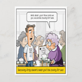 パニーが40歳の誕生日ポストカード ポストカード