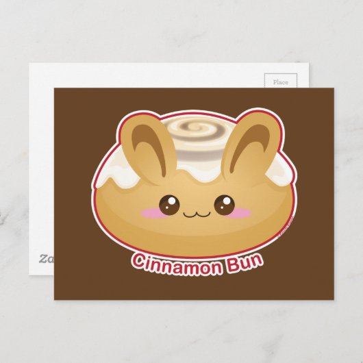 パニーバンズ:かわいいシナモンうさぎ ポストカード (正面/裏面)