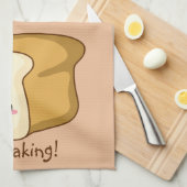 パニー私はあなたを愛し、かわいいパン キッチンタオル (四つ折り)