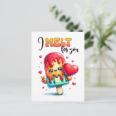 パニー私はバレンタインのために溶かす ポストカード (スタンド正面)