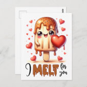 パニー私はバレンタインのために溶かす ポストカード (正面/裏面)