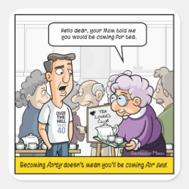 パニー40thバースデースクエアステッカー スクエアシール