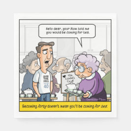 パニー40th誕生日パーティーナプキンス スタンダードランチョンナプキン