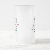 パニー・レッツが点灯 | Christmas Lights Drink Pun フロストグラスビールジョッキ (中央)