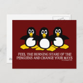 パニ感じギンの燃えるような凝視 ポストカード (正面/裏面)