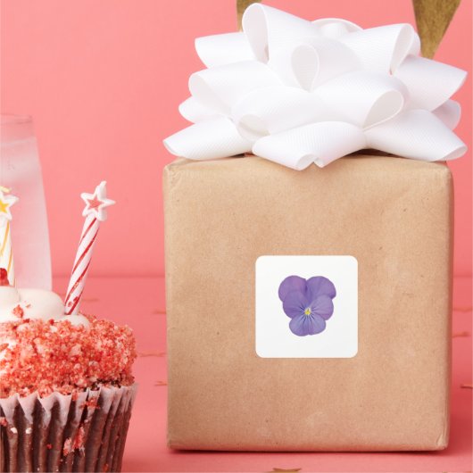 パニ独身のー花シール スクエアシール (パーティー)