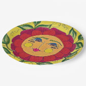 パニ絵を描ーフラワーガール紙プレート ペーパープレート (アングル)