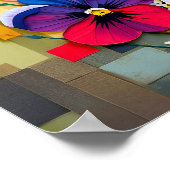 パニ魅力的ーのモダン抽象芸術スタイル ポスター (角)