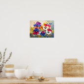 パニ魅力的ーのモダン抽象芸術スタイル ポスター (キッチン)