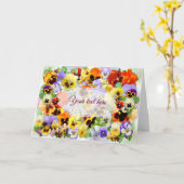 パネかわいらしシカード(任意の大事な行事) カード (黄色い花)