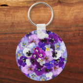 パネカラフルスかわいらし、花、 キーホルダー (正面)