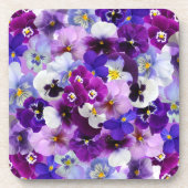 パネカラフルスかわいらし、花、 コースター (正面)