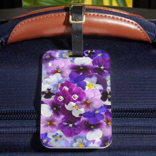 パネカラフルスかわいらし、花、 ラゲッジタグ (正面インサイチュ2)
