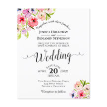 パネカラフルスエレガント予算結婚式招待状