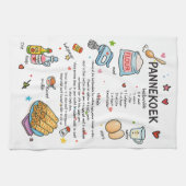 パネコーク図解入りの、写真付きのディッシュタオル キッチンタオル (横)