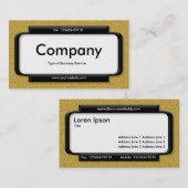 パネスタイリッシュル – オレンジ色のエンボステクスチャ 名刺 (正面/裏面)