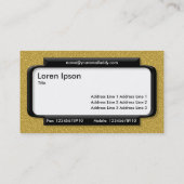 パネスタイリッシュル – オレンジ色のエンボステクスチャ 名刺 (裏面)