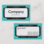 パネスタイリッシュル – シアンエンボステクスチャ 名刺 (正面/裏面)