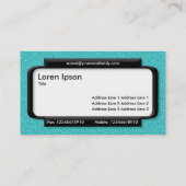 パネスタイリッシュル – シアンエンボステクスチャ 名刺 (裏面)