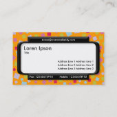 パネスタイリッシュル(スクリプトフォント) – カスケーディングカラーI 名刺 (裏面)