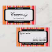 パネスタイリッシュル(スクリプトフォント) -ストライプ01 名刺 (正面/裏面)